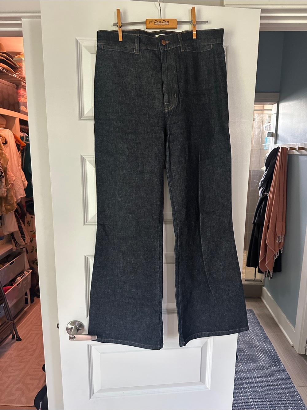 Dark Wash 11” High Rise Flare Madewell Jeans